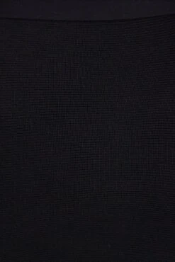 Black Knit Dress Off Shoulder Tie Waist -You And All Fashion Store cdd2026a 40a black 6