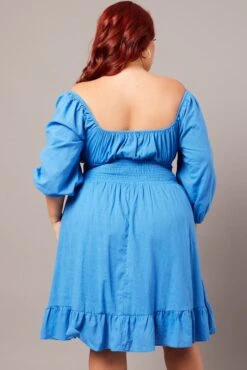 Blue Peephole Minidress -You And All Fashion Store cdd2217j 34a ocean 5