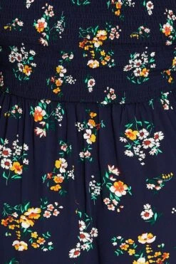 Floral Print Skater Dress Scoop Neck Short Sleeve -You And All Fashion Store cdd2231 38ab floral prt 6 2