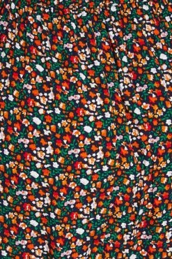 Floral Print Sleeve Scoop Neck Short -You And All Fashion Store cdd2231a 38ab floral prt 6 2