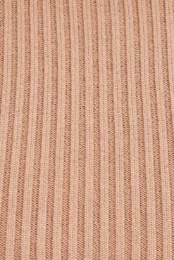 Camel Knit Dress Long Sleeve Midi Round Neck Tie Front -You And All Fashion Store cdd2267 40rb camel 7