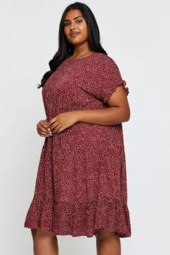 Polka Dot Skater Dress Round Neck Short Sleeve -You And All Fashion Store cdd25136a 81lb polka dot 4 1