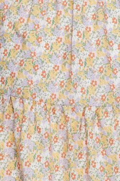 Ditsy Print Smock Dress V-neck Short Sleeve 11 Ditsy Print Smock Dress V-neck Short Sleeve -You And All Fashion Store cdd25237 33lb ditsy prt 6