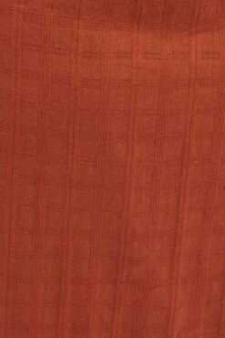 Rust Midi Dress Textured Puff Sleeve -You And All Fashion Store cdd25412d 35ab rust 6