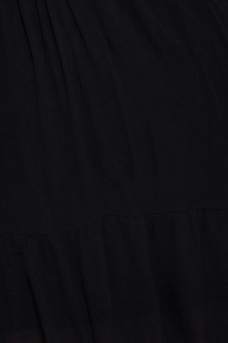 Black Skater Dress V-neck Sleeveless 6 Black Skater Dress V-neck Sleeveless - Image 6