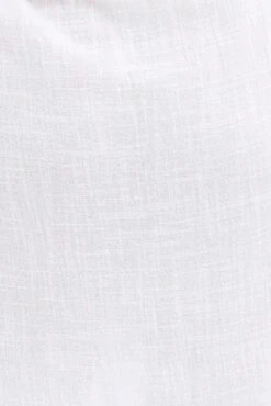 White Cotton Shirtdress Long Tab Sleeve Textured -You And All Fashion Store cdd25611 35ab white 6