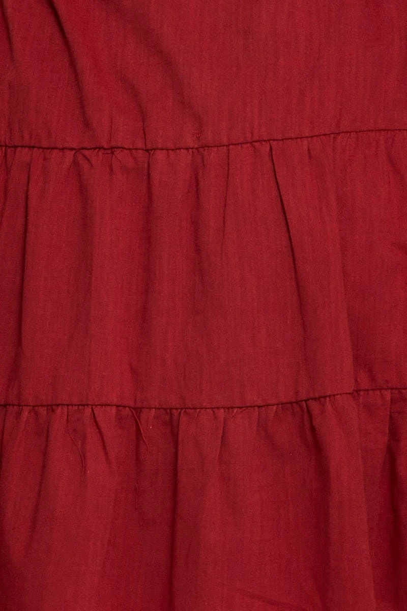 Brown Skater Dress V-neck Short Sleeve Button 6 Brown Skater Dress V-neck Short Sleeve Button - Image 6