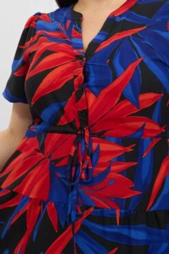 Black Floral Button Through Leaf Shirtdress -You And All Fashion Store cdd25780f 47a floral 6