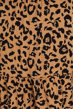 Animal Print Midi Dress V-neck Long Sleeve -You And All Fashion Store cdd25819 38a animal prt 6 2