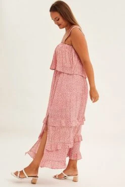 Red Ruffled Off Shoulder Maxi Dress -You And All Fashion Store cdd25889 38ab red 4