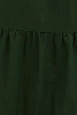 Green Maxi Dress Sleeveless Tiered Linen Blend -You And All Fashion Store cdd25907 46ab forest 6