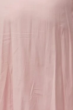 Pink Midi Dress Short Sleeve Tie Front -You And All Fashion Store cdd25926 47rb soft pink 6