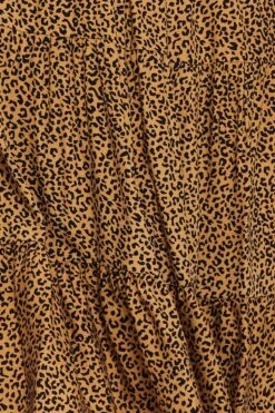 Animal Print Skater Dress V-neck Sleeveless Tie -You And All Fashion Store cdd2609v 33rb animal prt 6