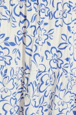 Blue Abstract Maxidress Shirred Back Tiered -You And All Fashion Store cdd3151a 47ab abstract 6