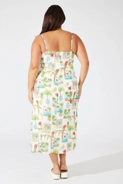 Multi Abstract Midi Dress Drawstring Front Holiday Print 10 Multi Abstract Midi Dress Drawstring Front Holiday Print -You And All Fashion Store cdd31776 33ab abstract 5