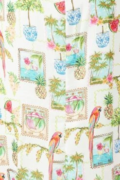 Multi Abstract Midi Dress Drawstring Front Holiday Print 11 Multi Abstract Midi Dress Drawstring Front Holiday Print -You And All Fashion Store cdd31776 33ab abstract 6