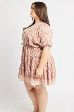 Multi Boho Button Through Border Minidress -You And All Fashion Store cdd31809s 34a boho 4