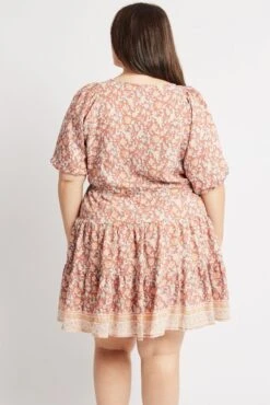 Multi Boho Button Through Border Minidress -You And All Fashion Store cdd31809s 34a boho 5