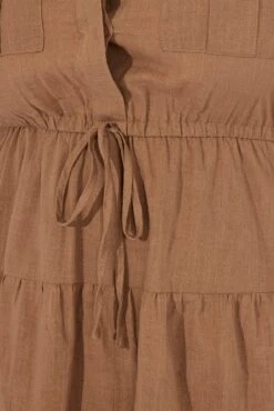 Brown Cargo Shirtdress Short Sleeve Cotton Mini -You And All Fashion Store cdd32056b 47ab mocha 6