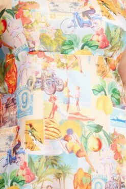 Multi Abstract Slip Postcard Mini Dress -You And All Fashion Store cdd32443 35ab abstract 6