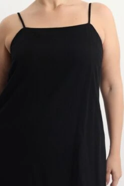 Black Square Neck Shoestring Strap Shift Mini Dress -You And All Fashion Store cdd32479d 47ab black 5