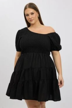 Black Asymmetric Minidress 8 Black Asymmetric Minidress -You And All Fashion Store cdd32490 47a black 3