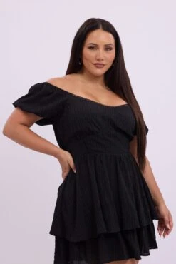 Black Sweetheart Neck Lace Trim Minidress -You And All Fashion Store cdd32530b 125ab black 4