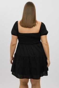 Black Lace Trim Milkmaid Corset Style Minidress 10 Black Lace Trim Milkmaid Corset Style Minidress -You And All Fashion Store cdd32531 43ab black 5