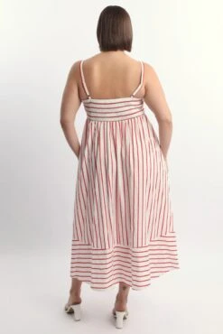 Red Stripe Maxi Dress Sleeveless -You And All Fashion Store cdd3449a 115rb stripe 5