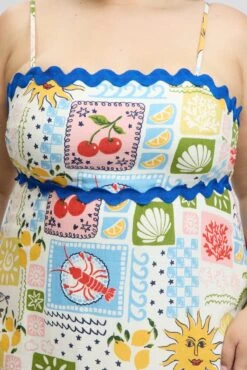 Multi Abstract Maxi Dress Sleeveless Ric Rac -You And All Fashion Store cdd3675c 47r abstract 6