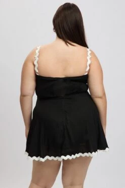 Black Ric Rac Trim Mini Dress -You And All Fashion Store cdd4044 47ab black 5