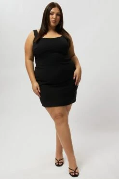 Black Scoop Neck Fitted Minidress 8 Black Scoop Neck Fitted Minidress -You And All Fashion Store cdd4071 43a black 3