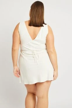 White Embroidered Mini Dress -You And All Fashion Store cdd4092 47a white 5