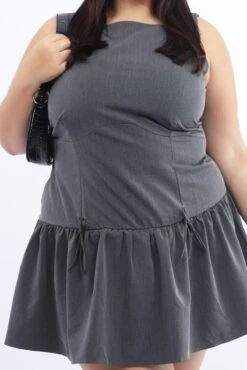 Grey Drop Waist Mini Dress -You And All Fashion Store cdd4599 116ab grey 6