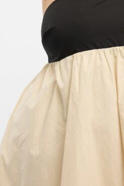 Black Babydoll Contrast Cotton Strappy Minidress -You And All Fashion Store cdd4859 116a black 5