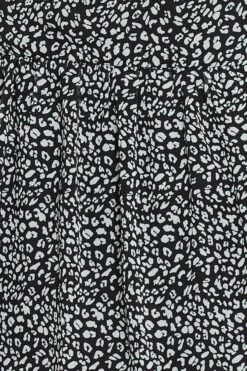 Animal Print Skater Dress V-neck Long Sleeve -You And All Fashion Store cdd7888b 36lb animal prt 6