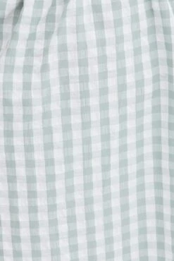 Check Midi Dress Ruched Bodice Gingham Puff Sleeve -You And All Fashion Store cdd9109a 33ab check 6