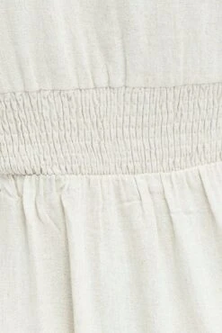 Beige Fit And Flare Dress Short Sleeve Tiered -You And All Fashion Store cdd9264 34r oatmeal 6