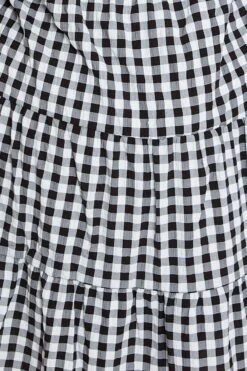 Check Skater Dress V-neck Short Sleeve -You And All Fashion Store cdd9841 38ab check 6 2