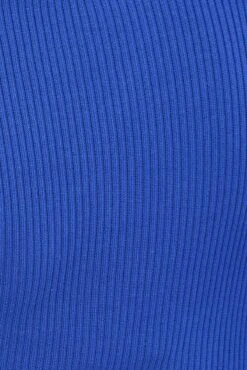 Blue Knit Dress Long Sleeve High Neck Cut Out 11 Blue Knit Dress Long Sleeve High Neck Cut Out -You And All Fashion Store cddc1570 40rb cobalt 6