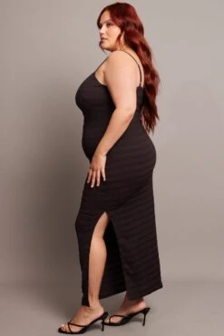 Brown Textured Maxi Dress -You And All Fashion Store cddc9235 35a chocolate 4