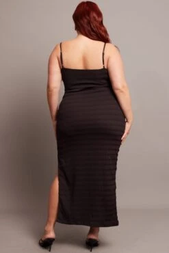 Brown Textured Maxi Dress -You And All Fashion Store cddc9235 35a chocolate 5