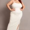 White Textured Maxi Dress