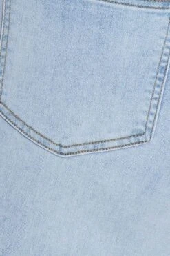 Blue High Rise Knee Distress Denim Skinny Jeans -You And All Fashion Store cdl1067a 20j denim blue 6