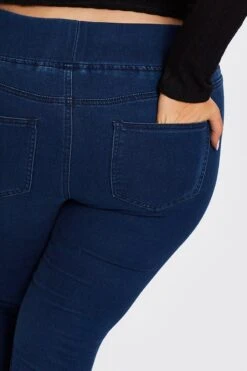 Dk Indigo High Rise Denim Jeggings -You And All Fashion Store cdl1088 33jb dk indigo 6