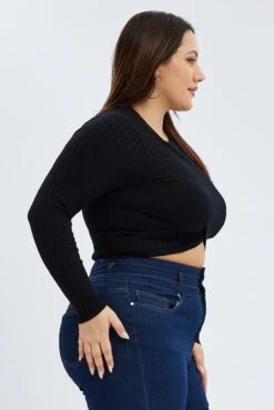 Blue Denim Jean High Rise 3 Buttons Skinny 9 Blue Denim Jean High Rise 3 Buttons Skinny -You And All Fashion Store cdl1202a 20j indigo 4