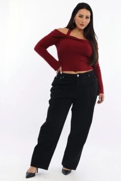 Black Wide Leg Jean -You And All Fashion Store cdl1516m 84j black 3