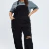 Black Overall Distress