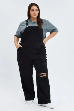 Black Overall Distress