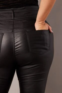 Black Skinny Jeans High Rise Wet Look 11 Black Skinny Jeans High Rise Wet Look -You And All Fashion Store cdl2047a 84j black 6